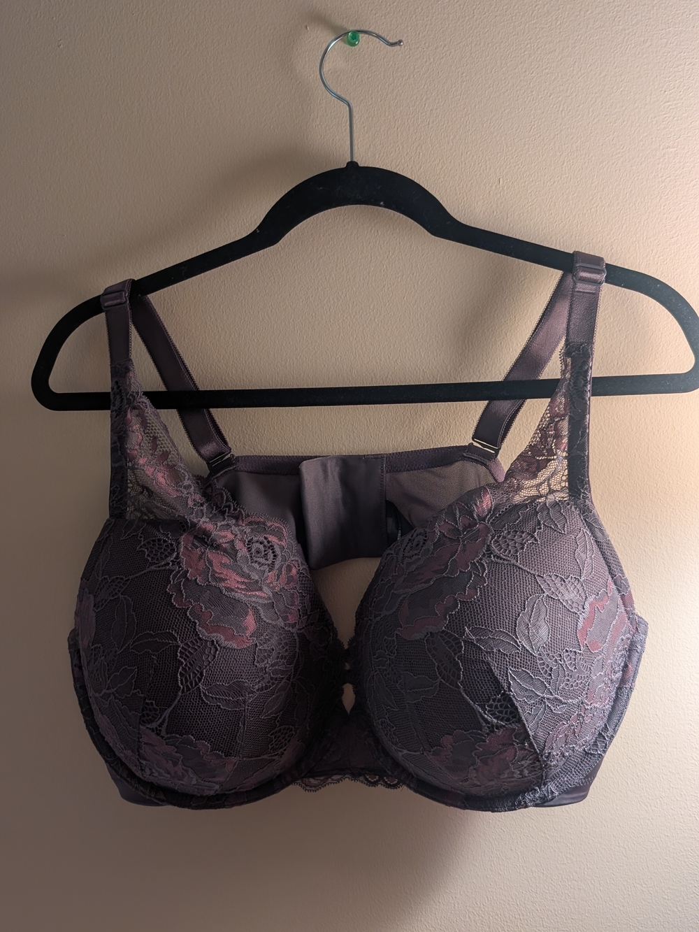 Torrid Plum Lace Pushup Plunge Full Coverage Bra
